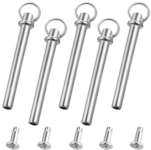 Cabilock 10Juegos Kit de Reparación de Abanicos Plegables con Remaches y Tuercas de Eje Accesorios Profesionales para Abanicos de Mano para Bricolaje Material Inoxidable Duradero