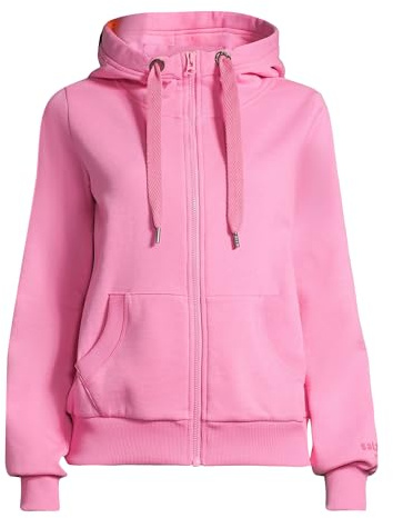 Salzhaut Damen Kapuzen-Sweatjacke Sööte – Kapuzenjacke Hoodie Shirtjacke mit Kapuze mit Kordelzug in Navy Größe 3XL