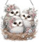 Eulen Diamond Painting Anhänger Doppelseitiger Diamant Painting Girlande Kranz mit Kette, Diamant Malerei Türkranz Deko Tür Fenster Deko DIY Geschenk