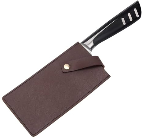 Leather Sheath for Meat Cleaver Reusable Waterproof Anti-Puncture