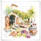 20 Servietten Essen & Trinken Weinfest im Sommer als Tischdeko. Papierservietten mit Motiv. Auch für Decoupage und Serviettentechnik 33x33cm