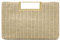 Milisente Damen Clutch Handtasche Schultertasche Elegant Abendtasche mit Handle Crossbodytasche Für Hochzeit (Straw Tanned)