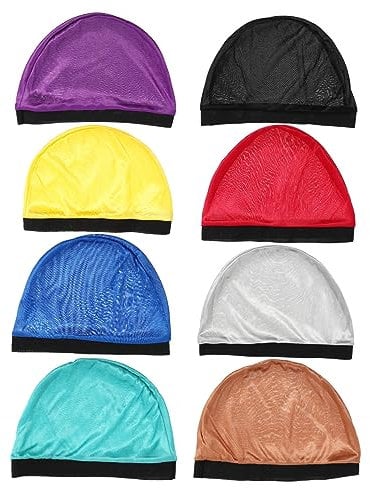 Beaupretty 8piezas Gorro De Duradero Elásticas Sombrero De Satén Fácil De Lavar Ligero y Compacto