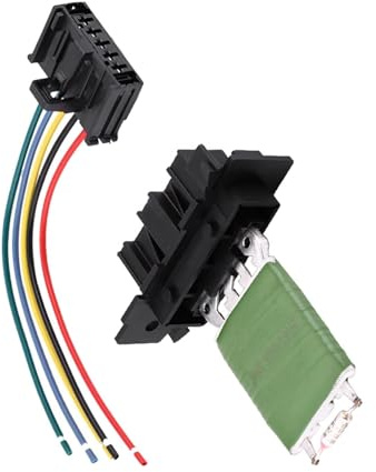 Compatibile con Fiat Grande Punto 2005-2012 Qubo 2008-2024 Radiatore Riscaldamento Motore Ventola Resistenza con Cablaggio