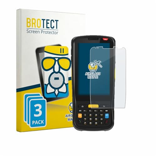 BROTECT Entspiegelungs Schutzglas für Newland MT65 Beluga V (3 Stück) Schutzfolie Glas Matt [Extrem Kratzfest 9H, Anti-Reflex, Anti-Fingerprint]