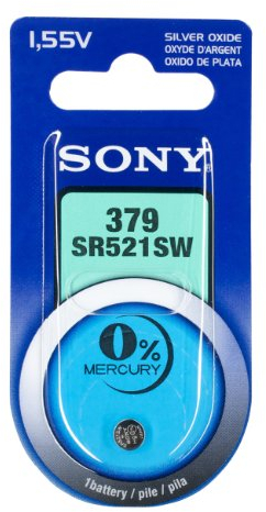 Sony Silber-Oxid Knopfzelle Code 379 155 V 17mAh