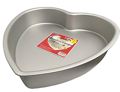 PME HRT143 Molde de Tarta Corazón, Aluminio, 76 x 356mm, Aluminium, Plateado, 35.6 cm
