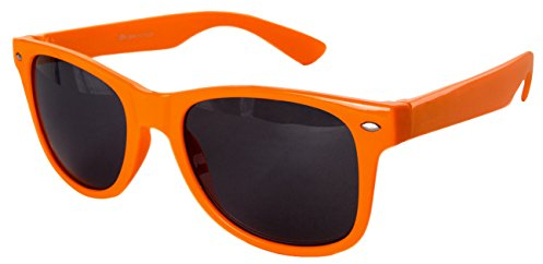 Sonnenbrille Nerdbrille Nerd Retro Look Brille Pilotenbrille Vintage Look - ca. 80 verschiedene Modelle Orange