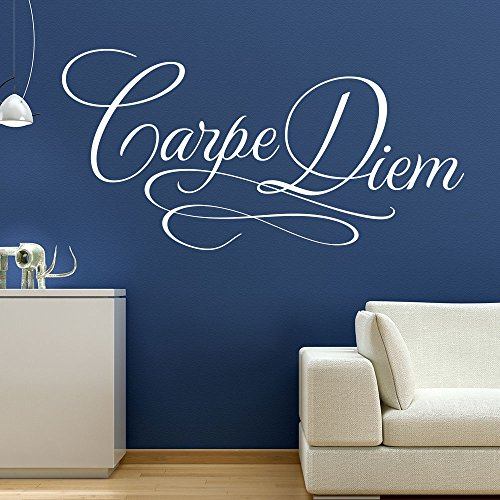 Wandtattoo Carpe Diem No.5 (Farbe schwarz/Größe 60x30cm)