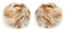 Futrzane Classic Manschetten - Fell Stulpen Damen - Pelz Pulswärmer Handstulpen (Hellbraun Classic)