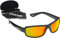 Cressi Unisex Sonnenbrille Polarized, Schwarz/Verspiegelt Linsen Orange, Einheitsgröße