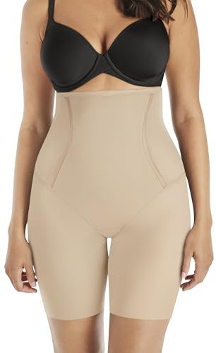 Maidenform Damen Miederhose Firm Foundations-Hi-Waist Thigh Slimmer, Beige (Latte Lift A2Q), 38