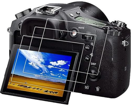 PCTC Protection d'écran en Verre trempé Peau Film pour Sony RX 10 Mark III RX10 III RX10 IV Dsc-rx10 m3 A9 A7 III A7ii A99ii A99 Mark II A77 Mark II (Lot de 3)