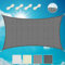 Sol Royal Sonnensegel rechteckig 2x4m Wasserdurchlässig HDPE Atmungsaktiver Balkon Terrasse Segeltuch UV Sonnenschutz Segel Garten Pool Camping Anthrazit – Shade Sails HS9