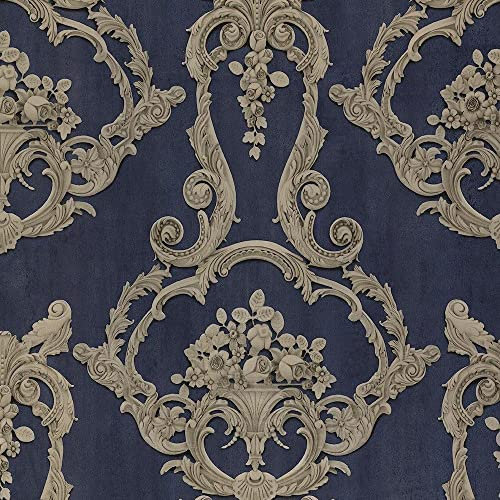 Debona Wallpaper 6216 Debona Grosvenor Blue