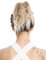 WIG ME UP - N67A-V-15T613 Haarteil Zopf Pferdeschwanz kurz voluminös lockig Krepplocken gekreppt Afro Kinks Blond Platin Gesträhnt 25 cm