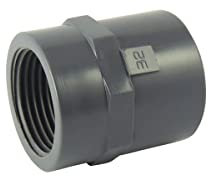 Manchon PVC femelle/femelle à visser et à coller - Ø A: 32mm | Ø B: 1''