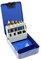 Wiltec Kegelsenker Set 6 teilig, Ø 6,3-20,5 mm, HSS Senkbohrer Satz, Entgratsenker Bohrer, Entgrater Senker Set aus Stahl, in Metallbox