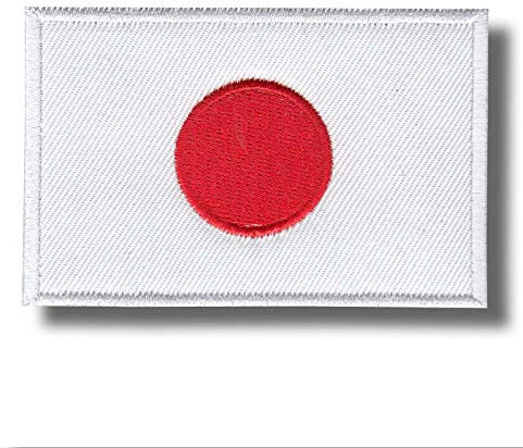 Parche de bandera de Japón bordado para planchar