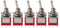 Jenngaoo 5 Stück Kleiner Federnder Kippschalter, MTS-302 2 Positionen Kippschalter 2A/250 5A/120 V AC 6 mm 9 Poliger Mini Miniatur Kippschalter