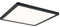 Paulmann 71001 LED Panel Atria Shine eckig incl. 1x16 W Warmweiß Lichtpanel Kunststoff Deckenpanel 3000 K, Schwarz, 293 x 293 mm