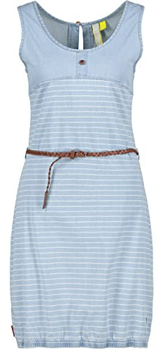ALIFE and Kickin DojaAK DNM B Top Dress – Damen Freizeitkleid – Leicht & Bequem für Alltag & Sommer – Kurzes Kleid für Freizeit, Urlaub & Stadtbummel