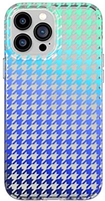 Tech21 Evo Art Ombre Houndstooth for iPhone 13 Pro Max – Protective Phone Case with Exclusive Artwork and 12ft Multi-Drop Protection