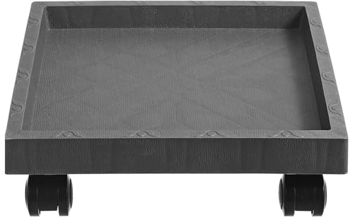 GANAZONO Soucoupes Pots De Fleur Carrées avec Roulette De Plante Pot Mover Plant Pot Roulette Placez Plancher Plateau De Moveles Plateau Plante Roulette 29par29