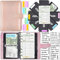 A6-Geld-Organizer, 6-Ring-Budgetplaner-Kit mit Geldumschlägen, Budget-Nachfüllungen, Aufbewahrungsmethode für Umschläge, passende Aufkleber und Etiketten, 7,4 x 5,71 (Harphia, 146-Rose)