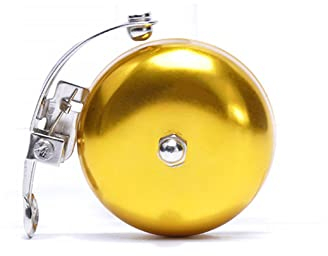 SPORTARC Vintage Fahrradklingel, Mini Retro Fahrradklingel Aluminium Fahrradklingel Lenker Horn Ring Alarm Gold