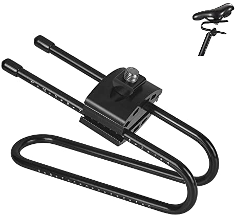 CYSKY Fahrradsitz Stoßdämpfer Fahrradsattel Aufhängungsvorrichtung für MTB Mountain Road Freizeit Fahrrad Stoßdämpfer, Unterstützung max. Belastung: 550 Pfund (legierter Federstahl, schwarz)