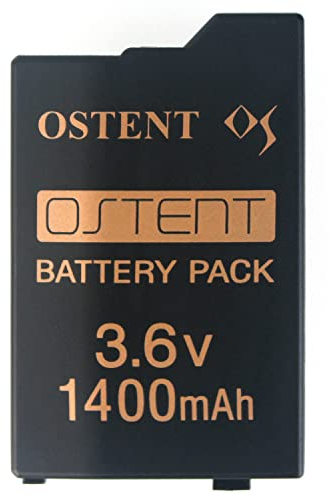 OSTENT Real 1400mAh 3.6V Lithium Ion Li-ion Polymer Rechargeable Battery Pack Replacement Upgraded Version for Sony PSP 2000/3000 PSP-S110 Console Video Games