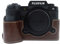 Fuji XH2S/XH2 Tasche, MUZIRI KINOKOO Schutzhülle aus PU-Leder, kompatibel mit Fujifilm XH2S/X-H2S/XH2 SLR-Kamera – Kaffee Kameratasche