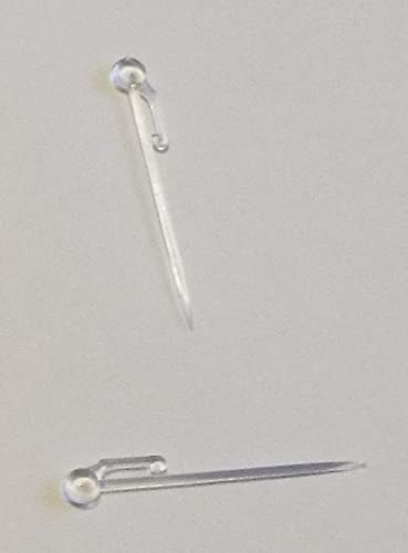 myraumdesign 100 Faltennadeln Stecknadeln transparent zum Stecken von Gardinen