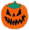 Halloween Aufnäher Pumpkin Patch gruseliger lustiger Kürbis Sticker zum annähen/aufbügeln | Applikation Jeans Flicken Bügelbilder für alle Stoffe | fabric applique 50x50mm