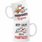 Taza de café blanca con texto en inglés Keep Calm I'm A Pharmacist, taza de café farmacéutica con nombre personalizado, 11 onzas, 15 onzas, taza de regalo para estudiantes de técnico de farmacia,