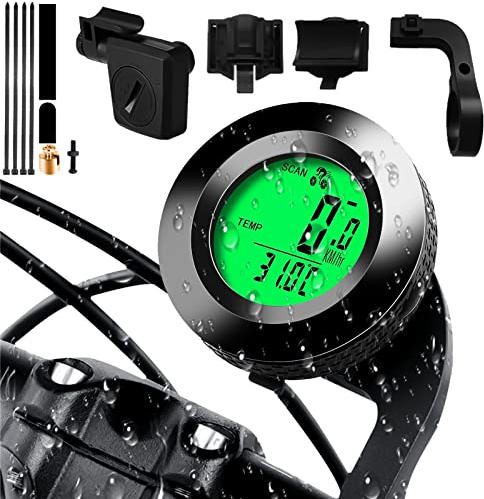 Nizirioo Contachilometri Bici Senza Fili: 20 Funzioni Contachilometri Bici Senza Fili con Display LCD Retroilluminato, Ciclocomputer Impermeabile per Bici Ciclismo per Distanza di Tracciamento