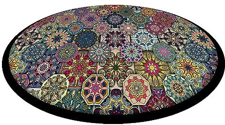 Arco Design UFO Sitzkissen Dekoratives Stuhlkissen aus wasserfestem Codura-Gewebe Ø 35 cm Rund Sitzauflage (Valencia)