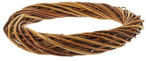 Garneck Kranz Rattangirlande Weidenkränze Für Weinrebengirlande Zweigkränze Weihnachtskränze Rattan-Girlande Blumengirlande DIY Weidenring EIN Rahmen Holzring Weidenqualität Haustür