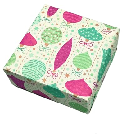 arkamii Geschenkpapier, 86 x 64 cm, Weihnachtsmotiv, 3 Bögen, großes Format (NG12)