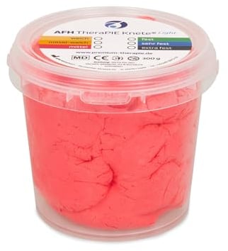 AFH TheraPIE Knete® Light | 300 g | mittel = rot | Therapieknete, Knetmasse Handtherapie