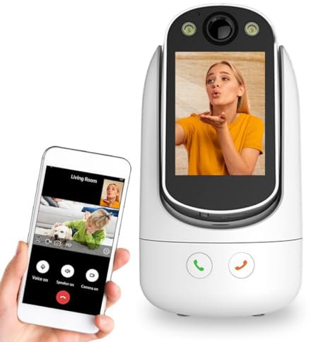 CIAJIE Two Way Video/Audio Camera,Dog camera,Pet Camera,Indoor Home Wireless Security nanny camera,Monitor for Baby/Child/Elder/Nanny/Pet/Dog camera with app,2.4G wifi motion detection