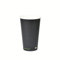 BIOFUTURE Bicchieri di carta usa e getta, biodegradabili, da 473 ml, 100% compostabili, per bevande calde e fredde, ideali per feste, ecologici (50 bicchieri di carta) (nero, 473 ml)