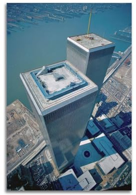 Vintage-Fotografie-Poster The World Trade Center Under Construction 1966-1979, Wandkunstdruck, ästhetische Raumdekoration, Malerei, Leinwand, Heim- und Bürodekoration, 60 x 90 cm, ungerahmt