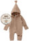 MIRARI Kids ® 100% Wollfleece Overall Baby mit Reißverschluss und Kapuze