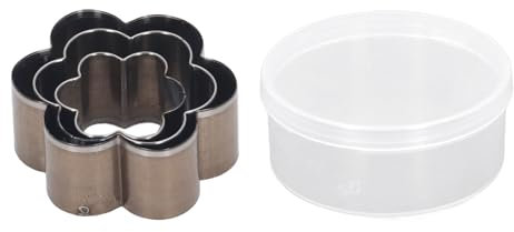 Lot de 3 emporte-pièces en forme de fleur pour cuir 30, 40, 50 mm, alliage d'acier et cuir pour loisirs créatifs