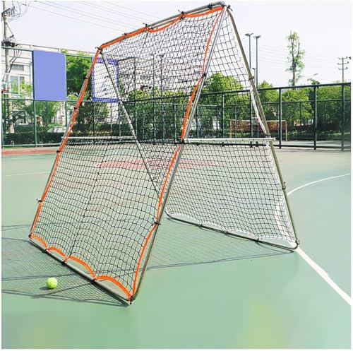 PurezmMoto 6,6 x 6,6 Fuß Trainingsgerät Doppelte Tennis-Übungswand, Tennis-Rebounder 8-Gang-verstellbares Tennis-Rebound-Netz, for Grundschläge und Volley-Tennis