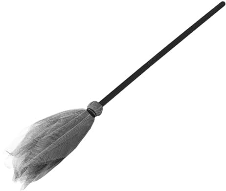 Hoement Witch Broomstick Halloween Decor Toy Witches Broomstick for Party Costumes
