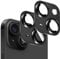Kucheed 2PCS Camera Lens Protector for iPhone 12/iPhone 12 Mini, One-Piece Metal Aluminum with 3D Texture Designed Decoration, Anti-Scratch Full Protection Back Camera Cover