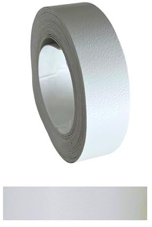 Gedotec Kantenumleimer selbstklebend | 1 Stück | 18 mm x 5 m | 307 - Stein Grau | TAPE | Holzfurnier in verschiedenen Dekoren | Melaminkanten-Band zum Kleben | Möbelkanten-Band | Melaminkanten